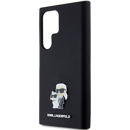 KARL LAGERFELD ETUI SILIKONOWE Z LOGO METALOWYM DO SAMSUNG GALAXY S24 ULTRA