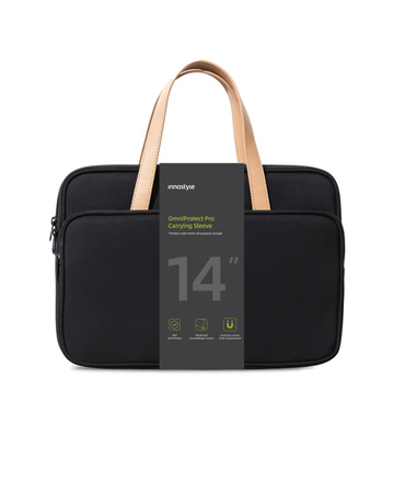 INNOSTYLE DAMSKA TORBA NA LAPTOPA 14 WODOODPORNA OMNIPROTECT PRO CZARNA