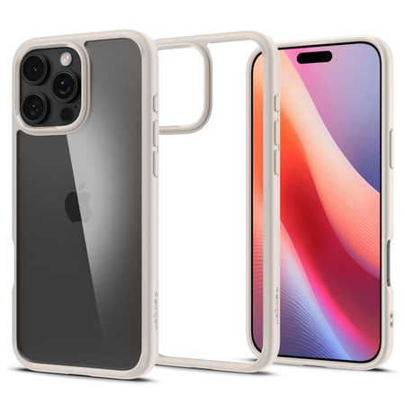 SPIGEN ULTRA HYBRID ETUI DO IPHONE 16 PRO OCHRONNE Z PRZEŹROCZYSTĄ POWŁOKĄ