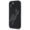 KARL LAGERFELD POKROWIEC RUBBER DO IPHONE 15 6.1 3D HARDCASE SIGNATURE