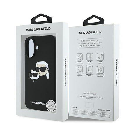 KARL LAGERFELD ETUI HARDCASE DO IPHONE 16 PLUS 6.7 DO MAGSAFE SILICONE