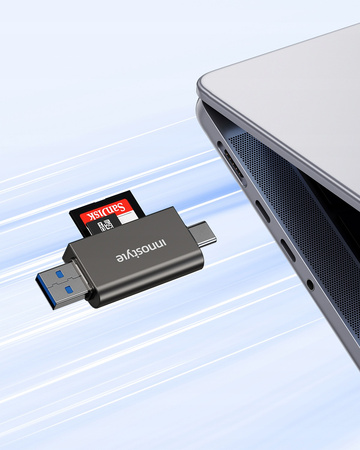 INNOSTYLE CZYTNIK KART SD USB-C USB DO TELEFONU LAPTOPA MICRO SD TF