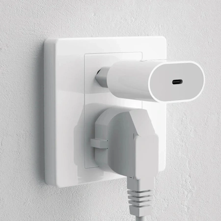 DUDAO ŁADOWARKA SIECIOWA PD 20W USB-C DO TELEFONÓW IPHONE 12 13 14 Z KABLEM