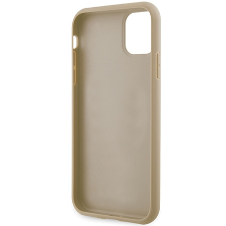 GUESS CASE HARD DO IPHONE 11 6,1 XR ZŁOTE GLITTER SCRIPT BIG 4G PREMIUM