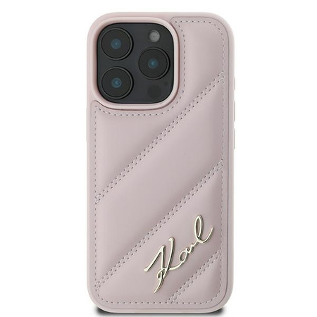 KARL LAGERFELD ETUI HARDCASE DO IPHONE 16 PRO MAX QUILTED SIGNATURE