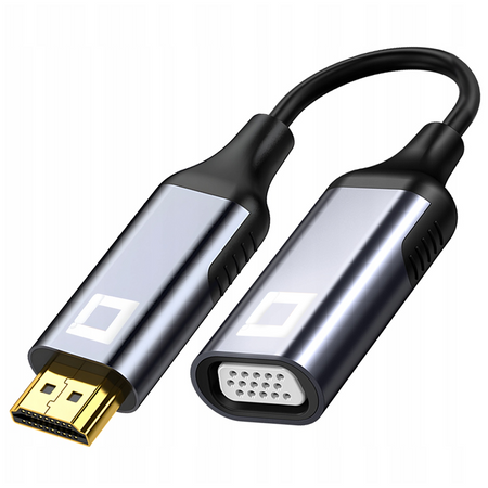 CO2 ADAPTER HDMI DO VGA KABEL PRZEJŚCIÓWKA KONWERTER FULL HD 1080P 60HZ