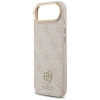 Etui Guess 4G Strass Logo & Big Strap Metal Buttons MagSafe na iPhone Air - różowe