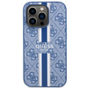 Etui Guess GUHMP14LP4RPSB na iPhone 14 Pro - niebieskie 4G Printed Stripes MagSafe