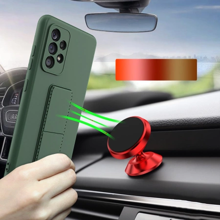 WOZINSKY ETUI KICKSTAND DO XIAOMI REDMI NOTE 11 PRO SILIKONOWE Z PODSTAWKĄ