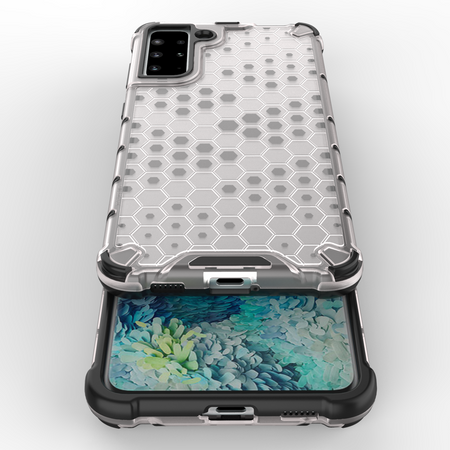 Honeycomb etui pancerny pokrowiec z żelową ramką Samsung Galaxy S22+ (S22 Plus) niebieski