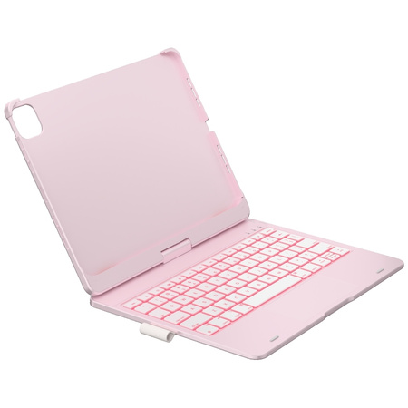 Etui Typecase Flexbook Touch z klawiaturą do iPad Air 11" 2024/2025 jasno różowy