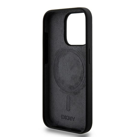 DKNY ETUI HARDCASE DO IPHONE 14 PRO 6.1 DO MAGSAFE LIQUID SILICONE BIAŁE