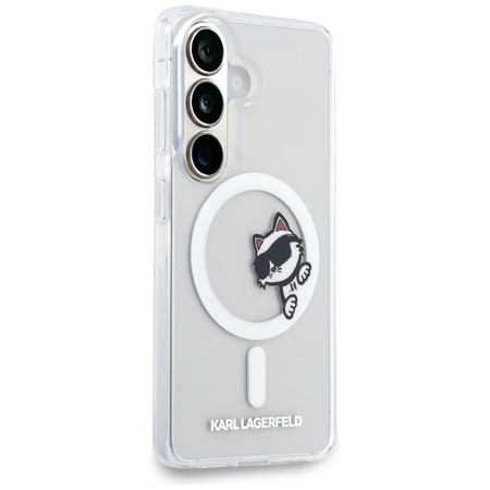Etui Karl Lagerfeld IML Peekaboo         Choupette MagSafe do Samsung Galaxy S26 przezroczysty
