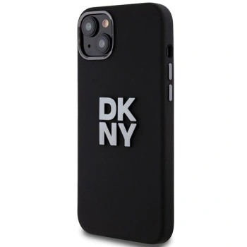 DKNY ETUI HARDCASE LIQUID SILICONE DO IPHONE 15 PLUS 14 PLUS METAL LOGO