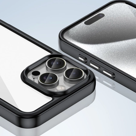HURTEL ETUI OUTER SPACE CASE DO IPHONE 16 PRO MAX Z ŻELOWĄ RAMKĄ KOMFORTOWE