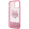 Etui Karl Lagerfeld KLHCP12MLNCHCP na iPhone 12/ 12 Pro - różowe Glitter Choupette Head