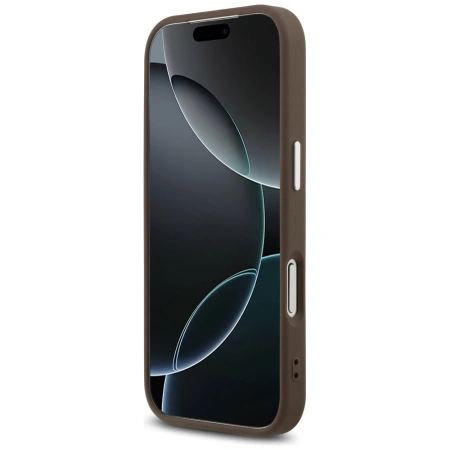 GUESS ETUI CASE DO IPHONE 17 PRO GRANULOWANE LOGO 4G Z LOGO DESIGN