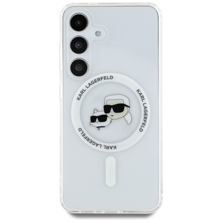 KARL LAGERFELD ETUI BUTTON KARL & CHOUPETTE HEADS PRINTED LOGO DO SAMSUNG