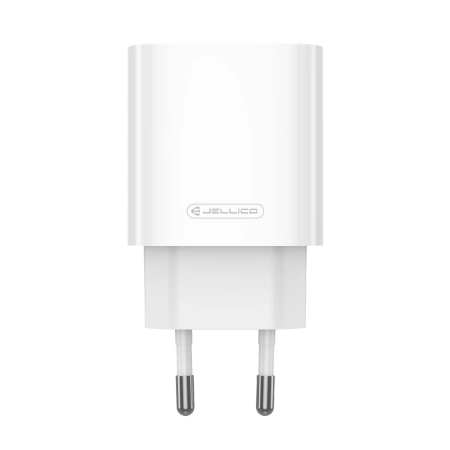 JELLICO ładowarka sieciowa EU53 PD 30W 1xUSB-C + kabel USB-C - Lightning Biały