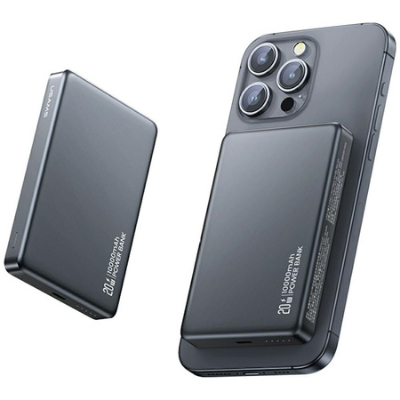 USAMS POWERBANK MAGNETYCZNY BEZPRZEWODOWY 10000MAH DO IPHONE 12 13 14 20W