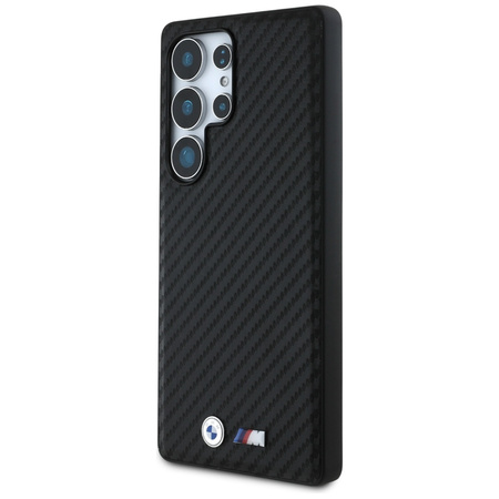 BMW ETUI CARBON DO SAMSUNG GALAXY S25 ULTRA DO MAGSAFE SKÓRZANE OCHRONA