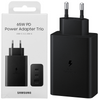 Samsung ładowarka sieciowa 2x USB Typ C / USB PPS, Power Delivery PD 65W, QC 3.0, AFC, FCP czarny (EP-T6530NBEGEU)
