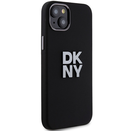 DKNY ETUI HARDCASE LIQUID SILICONE DO IPHONE 15 PLUS 14 PLUS METAL LOGO