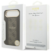 Etui Guess 4G Stripe MagSafe do iPhone Air brązowy