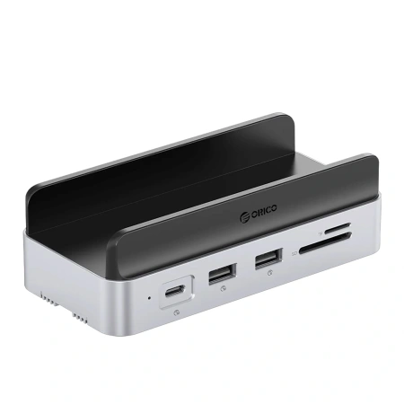 Stacja dokująca Orico MiniDock 10w1 z kieszenią na dysk twardy SSD - srebrna