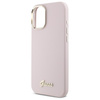 GUESS ETUI SILIKONOWE HARDCASE DO IPHONE 16 PLUS 6.7 Z RAMKĄ LOGO METALOWYM