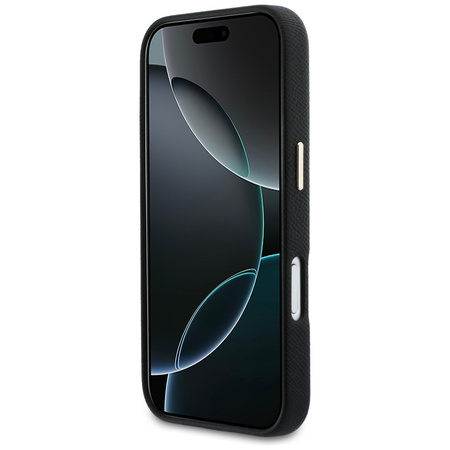 Etui Guess FW Resin Logo do iPhone 17    Pro Max czarny