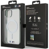 Etui BMW Silver Ring MagSafe do iPhone 15 - przezroczyste