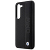 Etui BMW BMHCS23S22RDPK S23 S911 - czarne Leather Textured & Stripe