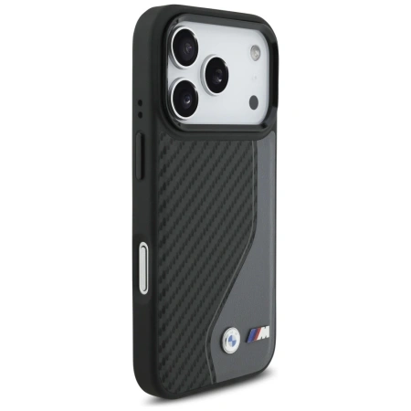 BMW ETUI M CARBON LOGO DO IPHONE 17 PRO MAGSAFE LUKSUSOWA OCHRONA