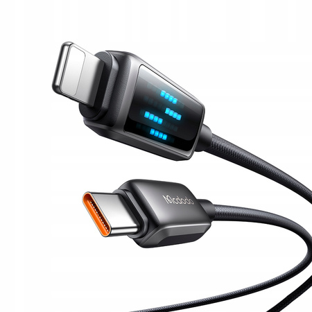 MCDODO ŁADOWARKA KABEL USB-C LIGHTNING SZYBKIEGO ŁADOWANIA DO IPHONE 1M LED