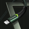 MCDODO KABEL USB LIGHTNING SZYBKIEGO ŁADOWANIA 36W DO IPHONE 13 14 1M LED ZIELONY