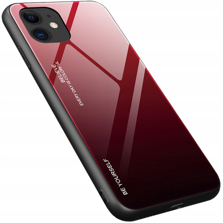 HURTEL ETUI POKROWIEC GRADIENT GLASS DO IPHONE 12 MINI ZE SZKŁEM HARTOWANYM