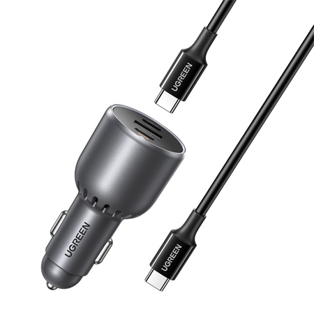 UGREEN ŁADOWARKA SAMOCHODOWA EC705 130W DO TELEFONÓW 1x USB 2x USB-C