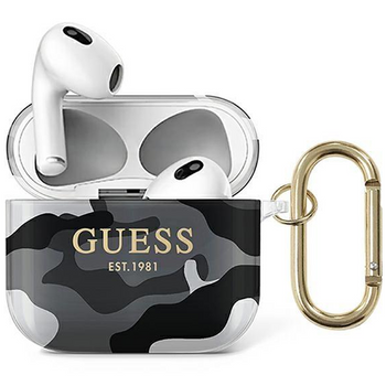 Guess GUA3UCAMG AirPods 3 cover czarny/black Camo Collection