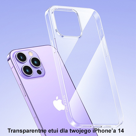 USAMS ETUI PRIMARY DO IPHONE 14 PRO MAX 6,7 TRANSPARENTNY POKROWIEC