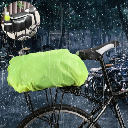 WOZINSKY POKROWIEC PRZECIWDESZCZOWY DO PLECAKA ROWEROWEGO Z GUMKĄ NA DESZCZ