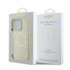 GUESS POKROWIEC DO IPHONE 16 PRO SAFIANO PEONY CLASSIC LOGO HARDCASE ZŁOTE