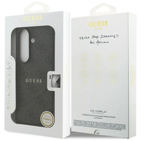 Etui Guess 4G Classic MagSafe na Samsung Galaxy Z Fold7 - czarne