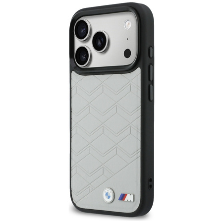 Etui BMW M Shape Logo MagSafe do iPhone 17 Pro szary