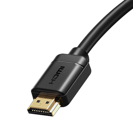 BASEUS KABEL HDMI 2.0 4K 60 HZ 3D HDR 18 GBPS 1 M CZARNY