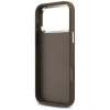 Etui Guess 4G Big 4G Classic Logo na iPhone 17 Pro Max brązowy - srebrne