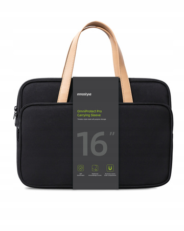 INNOSTYLE DAMSKA TORBA NA LAPTOPA 15,6 16 WODOODPORNA OMNIPROTECT PRO CZARNA