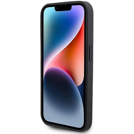 Etui AMG Leather Debossed Lines do iPhone 15 Pro - czarne