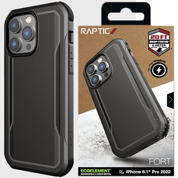 Raptic X-Doria Fort Case etui iPhone 14 Pro Max z MagSafe pancerny pokrowiec czarny