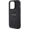Etui Guess GUHMP14XPSAHMCK na iPhone 14 Pro Max 6.7" - czarne Saffiano MagSafe